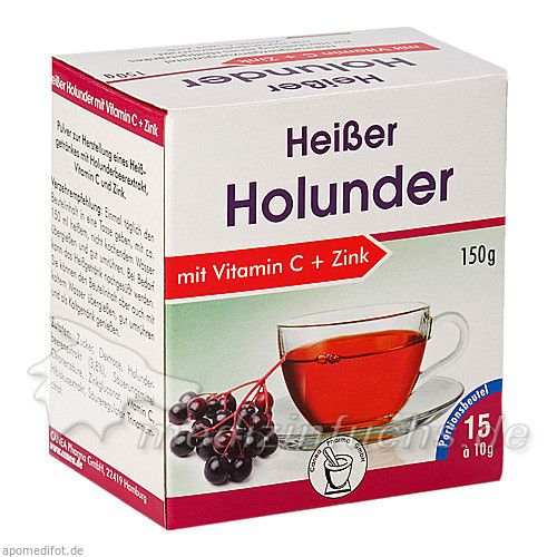 Heisser Holunder+Vit.C+Zink, 15X10 G