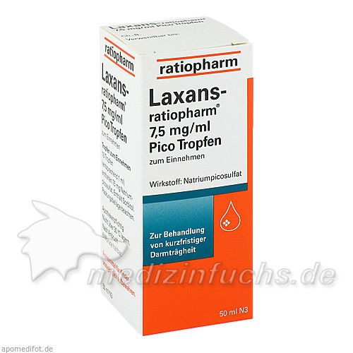 Laxans-ratiopharm 7.5mg/ml Pico Tropfen, 50 ML