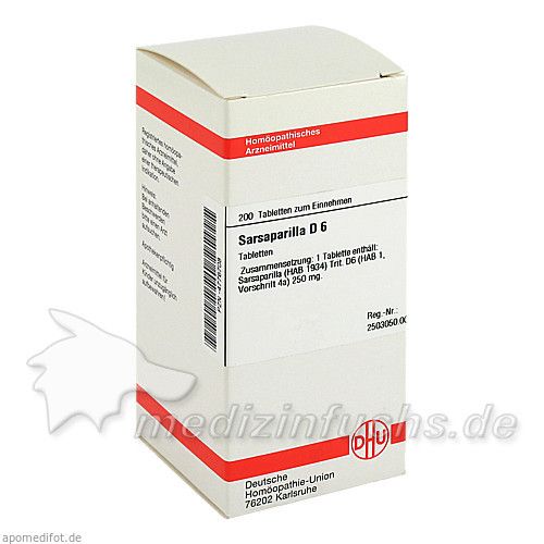 SARSAPARILLA D 6, 200 ST