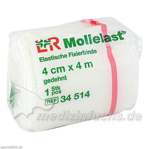 MOLLELAST 4CMx4m WEISS 14410, 1 ST