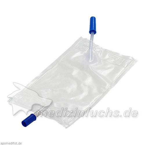 URIN BEINBEUTEL m.schräg.Schl.Ansatz, 500 ML