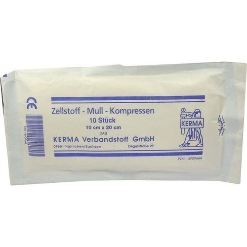 ZELLSTOFF MULLKOMPRESSEN 10x20 cm unsteril, 10 ST