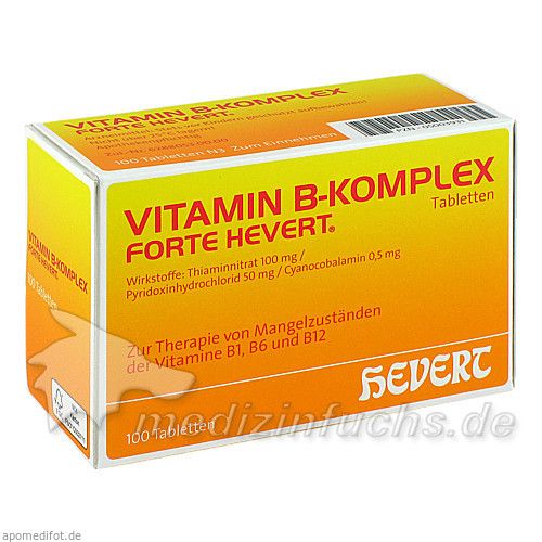 VITAMIN B Komplex forte Hevert Tabletten, 100 ST