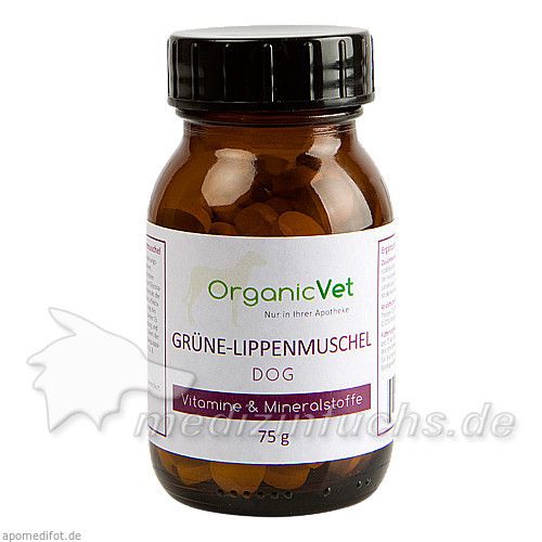 Grüne Lippenmuschel Hund, 75 G