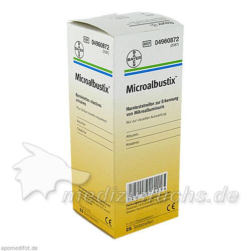 Microalbustix Harnteststreifen, 25 ST