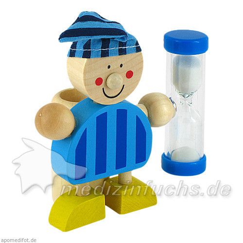 Sanduhr Wichtel ca. 2 1/2 Min.+ ZB Ständer Holz, 1 ST