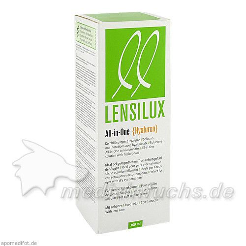 Lensilux All-in-One Hyaluron+Beh.weiche Kontaktlin, 360 ML