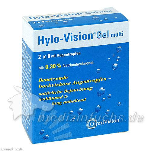 HYLO-VISION Gel multi Augentropfen, 2X8 ML