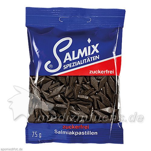 Salmix Salmiakpastillen Zuckerfrei, 75 G