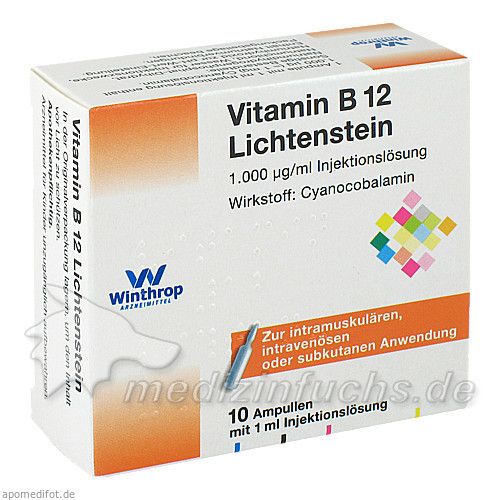 VITAMIN B12 1.000 \m63g Lichtenstein Ampullen, 10X1 ML