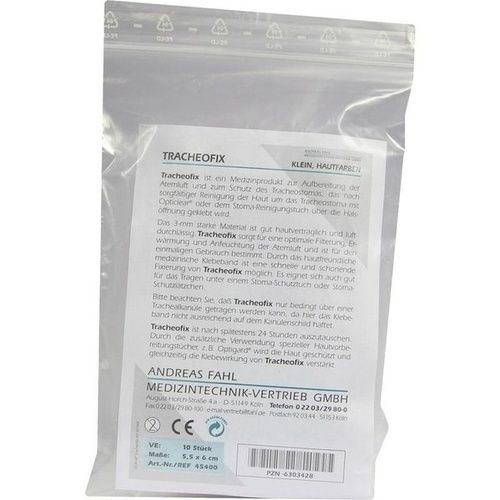 TRACHEOFIX 5.5X6CM HAUT 45400, 10 ST