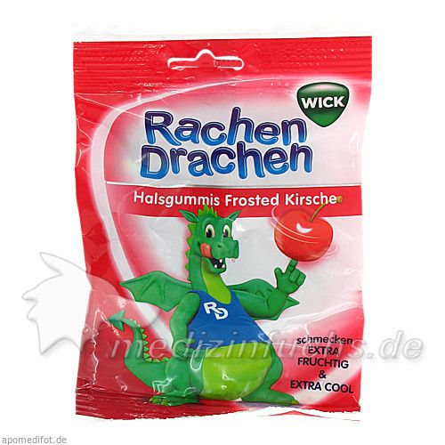 WICK RachenDrachen Halsgummis Kirsche, 75 G