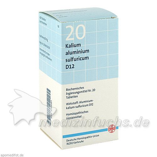 BIOCHEMIE DHU 20 Kalium aluminium sulf. D12 Tabl., 420 ST
