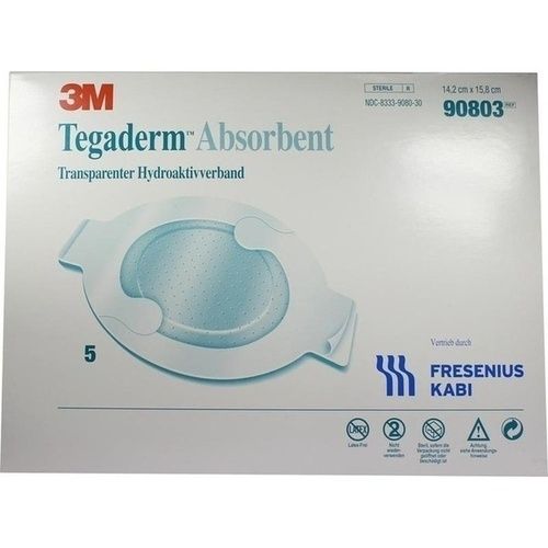 Tegaderm Absorbent FK oval 14.2x15.8cm Verband, 5 ST