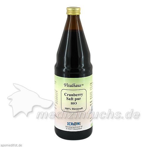 Cranberry Saft pur Bio Vitalhaus, 750 ML