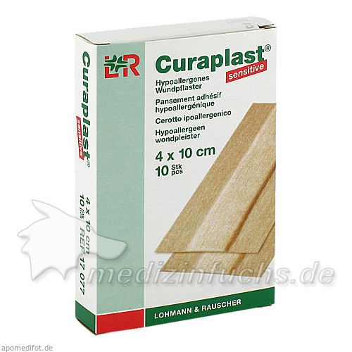 Curaplast sensitive Wundschnnellverband 4x10cm, 10 ST