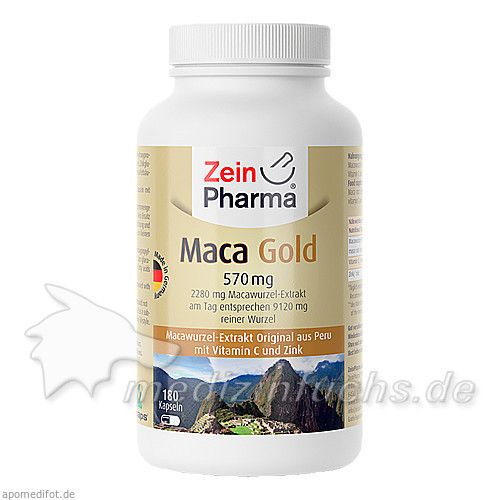 Maca Gold vegetarische Kapseln plus Zink+Vit. C, 180 ST