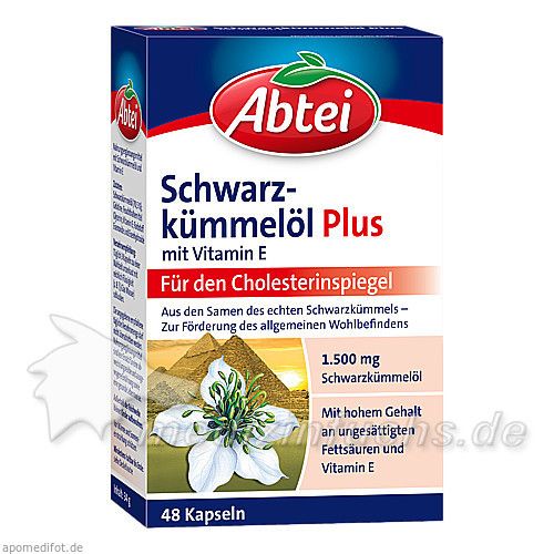 Abtei Schwarzkümmelöl Plus, 48 ST