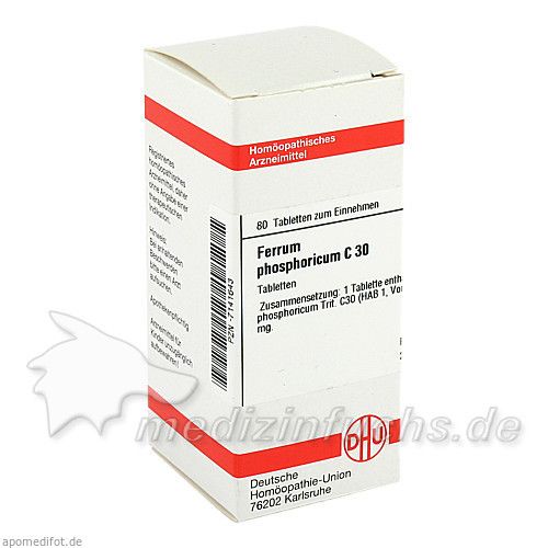 FERRUM PHOSPHORICUM C30, 80 ST