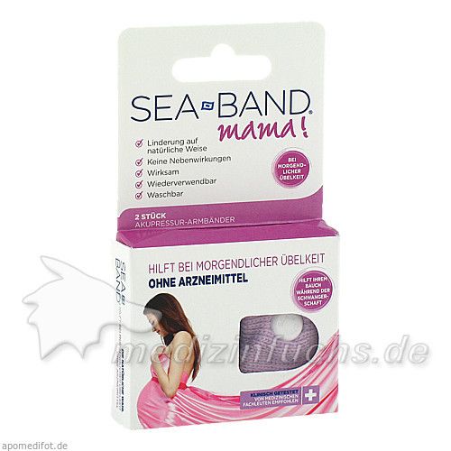 SEA-BAND mama Akupressurband f. Schwangere, 2 ST