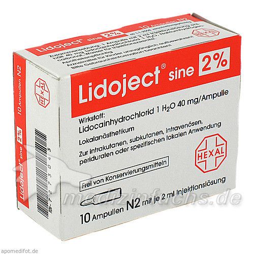 Lidoject sine 2%, 10 ST