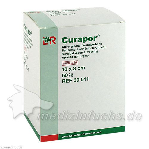 CURAPOR Wundverband steril chirurgisch 8x10 cm, 50 ST