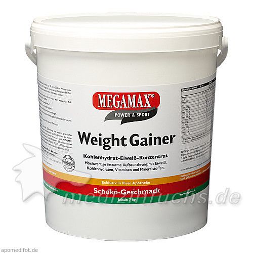 WEIGHT GAINER Megamax Schoko Pulver, 7000 G