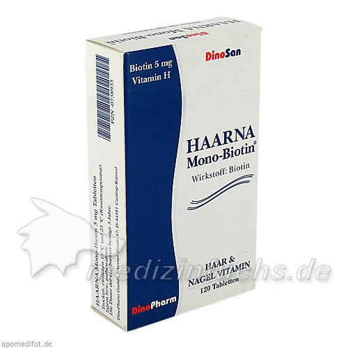 Haarna Mono Biotin 5mg Tabletten, 120 ST