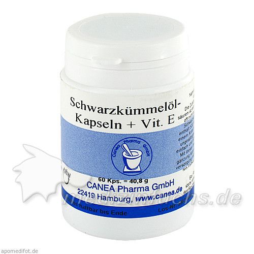 Schwarzkümmelöl-Kapseln + Vit E, 60 ST