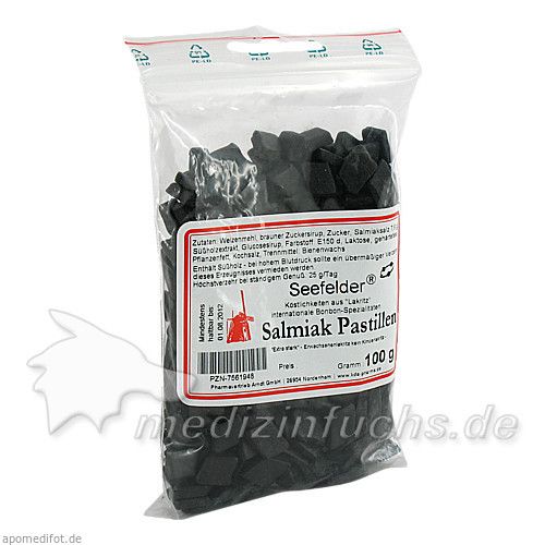 Seefelder Salmiak Pastillen KDA, 100 G