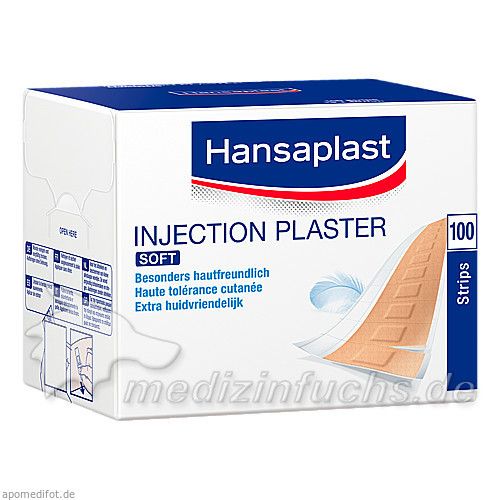 HANSAPLAST SOFT INJEKTIONSPFLASTER 1.9x4.0cm STRIP, 100 ST