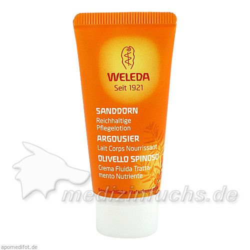 WELEDA Sanddorn reichhaltige Pflegelotion, 20 ML