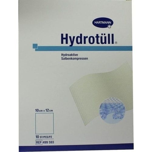 Hydrotüll hydroaktive Salbenkompressen 10x12cm, 10 ST