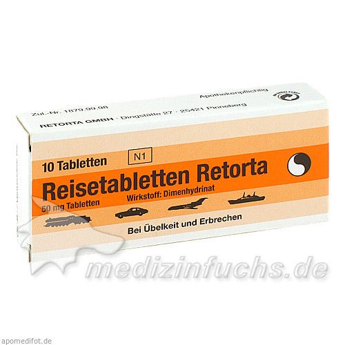 REISETABLETTEN RETORTA, 10 ST