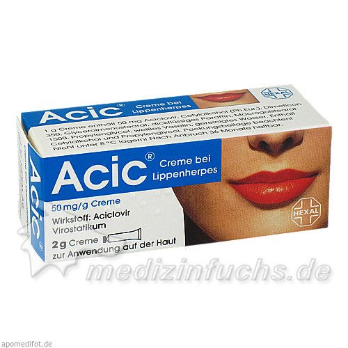 Acic Creme bei Lippenherpes, 2 G