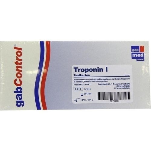 Troponin Schnelltestkarte Vollblut Serum Plasma, 1 ST