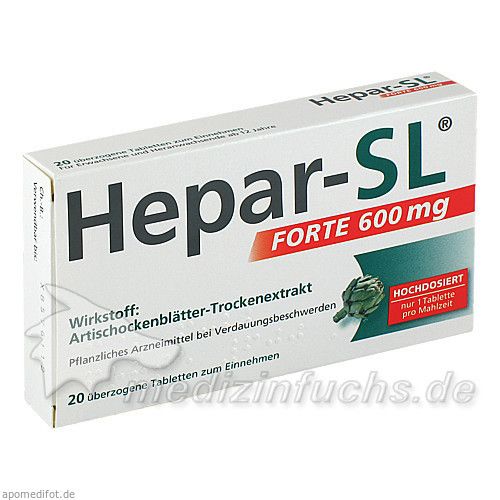 Hepar-SL FORTE 600mg, 20 ST