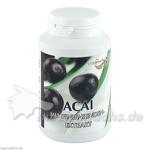 Acai 500mg mit Pinienrindenextrakt, 120 ST