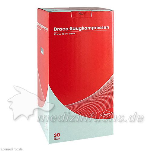 Saugkompressen unsteril 20x40cm Draco, 30 ST
