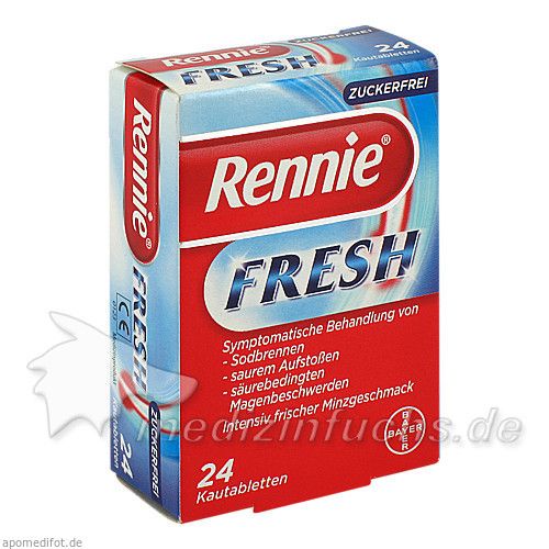 RENNIE Fresh Kautabletten, 24 ST
