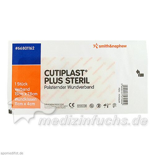 Cutiplast 15x7.8cm plus steril, 1 ST